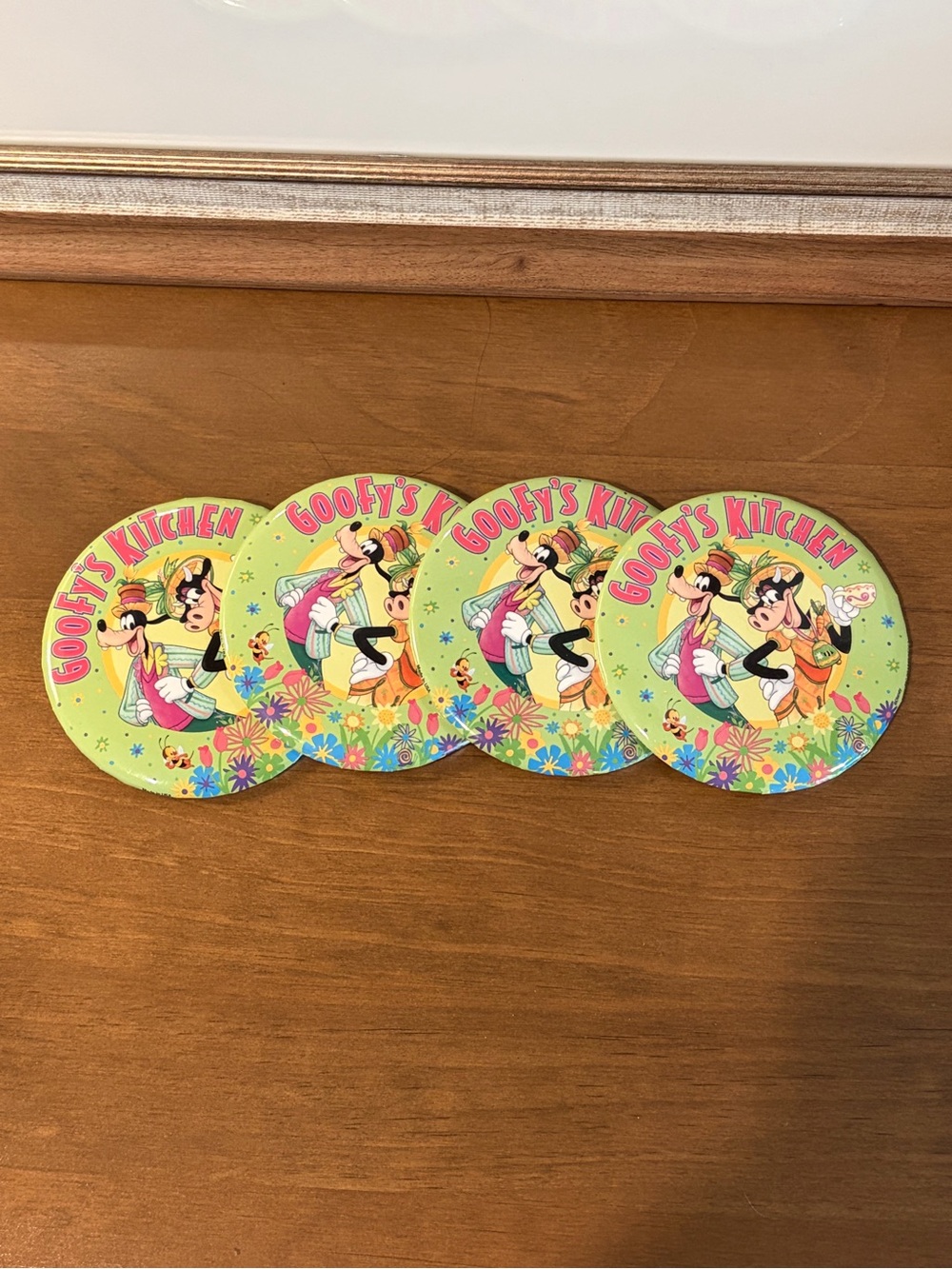 Disney Goofy’s Kitchen Spring 2026 Buttons - Set of 4